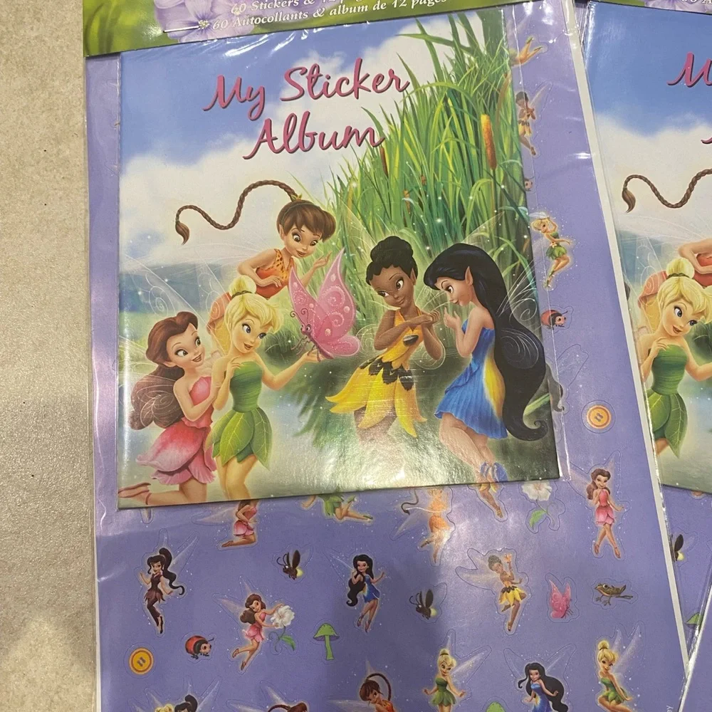9 Disney fairies stickers and book